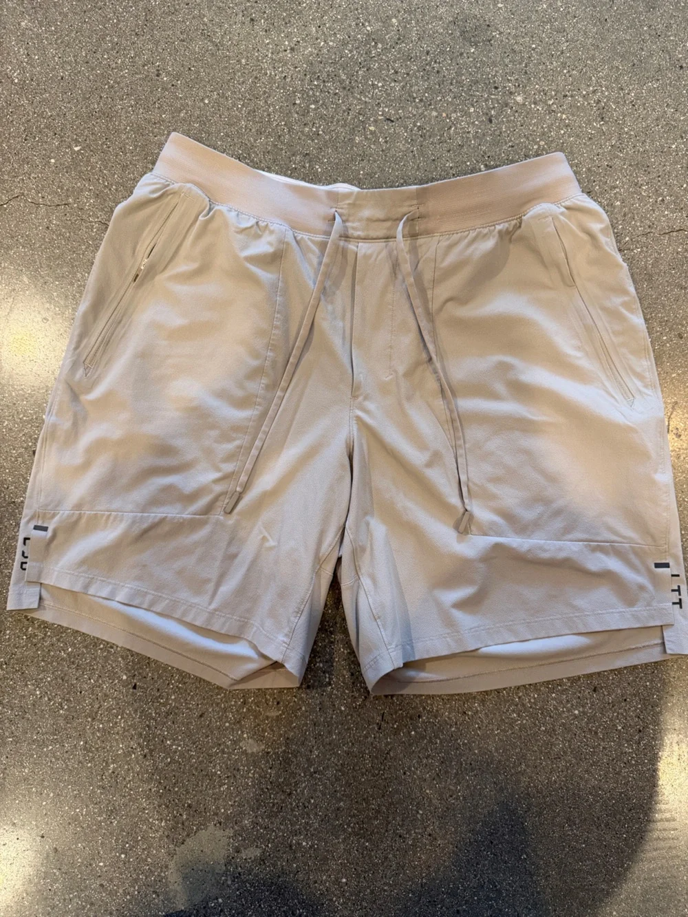 Lululemon Light Beige Athletic Shorts